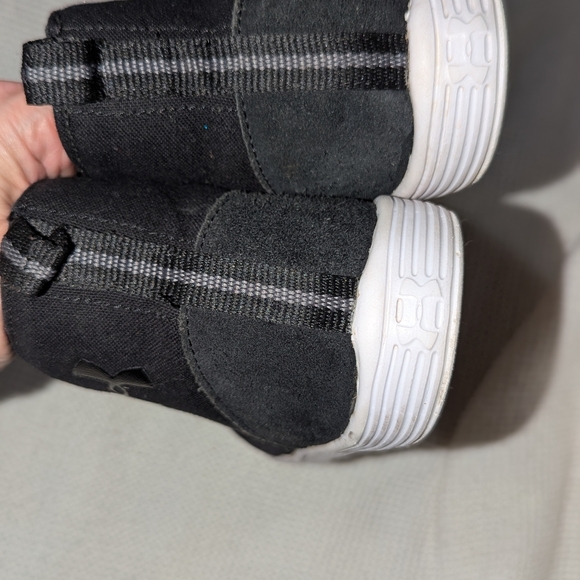 Under Armour Black Sneakers with Suede Finish and Padded Collar - Picture 7 of 8